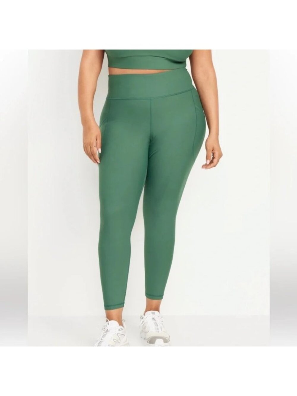 NEW Old Navy Green High-Rise Powersoft 7/8 Leggings Size 3X